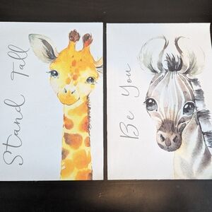 Watercolor Animal Nursery Art Prints